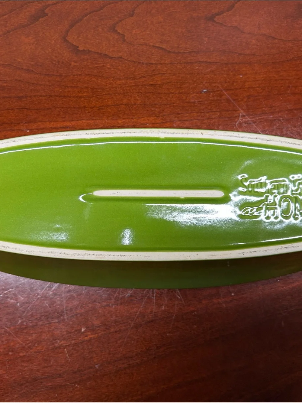 Southern Living At Home Lime Green Oval Ceramic Serving Bowl